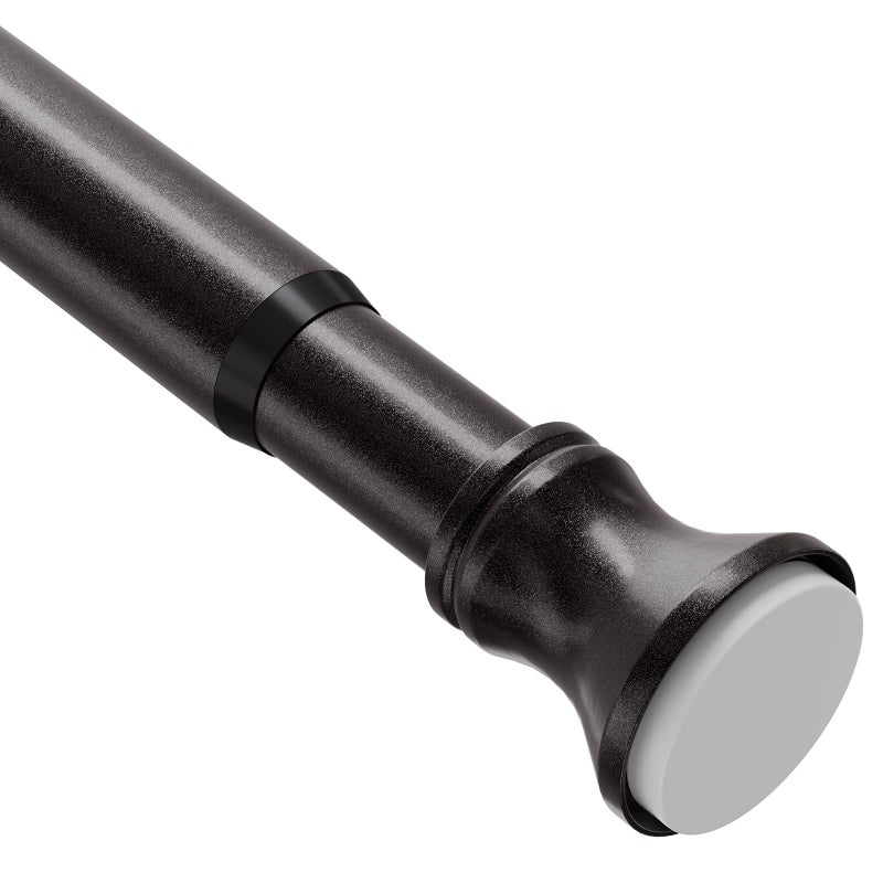 Amazer Spring Tension Shower Curtain Rod, 26-42 Inches Rust-Resistance Tension Curtain Rod Bathroom Rod, Adjustable Shower Curtain Rod No Drill, Bronze - Image 1